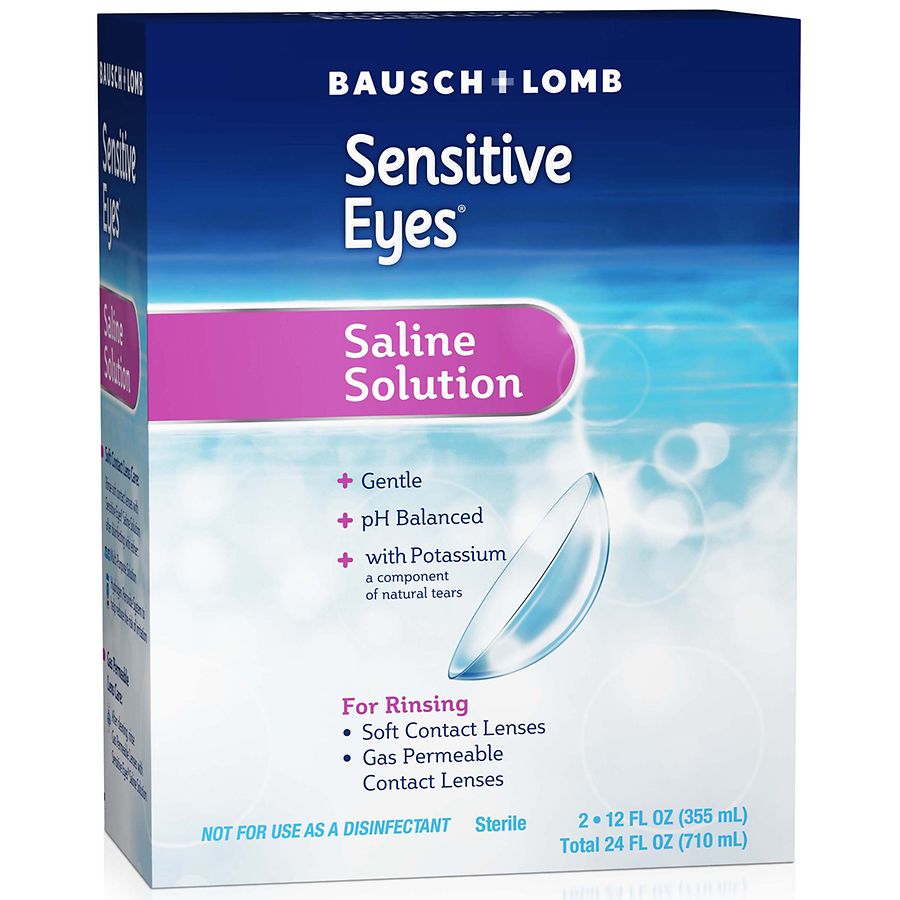 saline sensitive eye drops