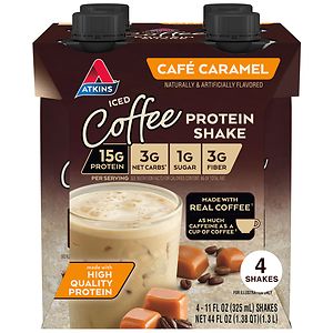 Atkins Advantage Shakes 4 Pack Cafe Caramel