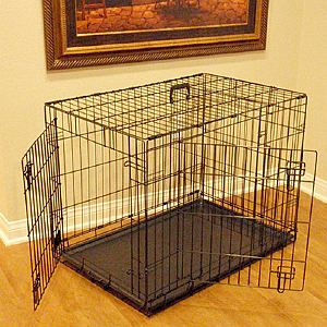 Majestic Pet Products Double Door Folding Dog Crate Cage Medium, 36 inch