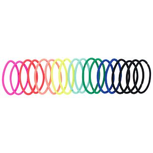 Scunci Effortless Beauty No Damage Hair Elastics Large Assorted Colors