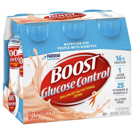 Boost Glucose Control Glucose Control Nutritional Drinks Creamy Strawberry - 8 oz.