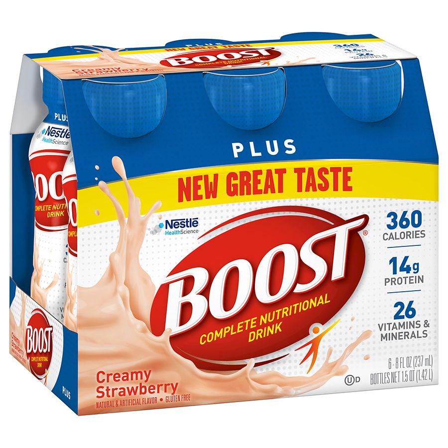 Boost Plus Complete Nutritional Drink Creamy Strawberry