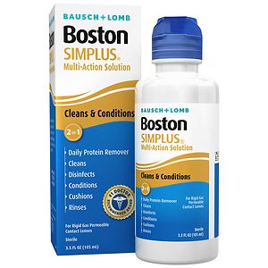 Boston Simplus Multi-Action Solution for Rigid Gas Permeable Contact Lenses