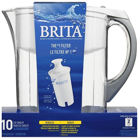 Brita Water Filter Pitcher 10 Cups White