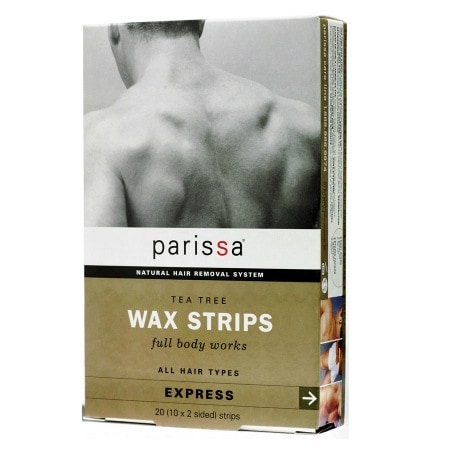 Parissa Mens Wax Strips Tea Tree, All Hair Types - 20 ea