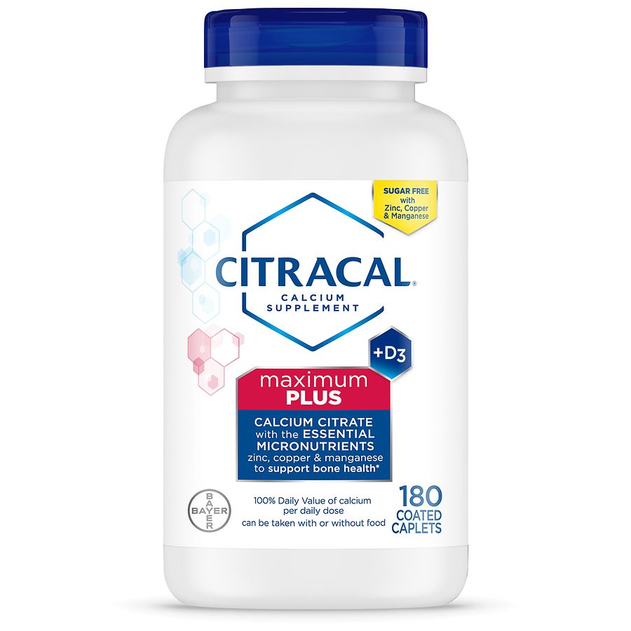 Citracal Maximum Plus Calcium Citrate With Vitamin D3 Caplets Walgreens