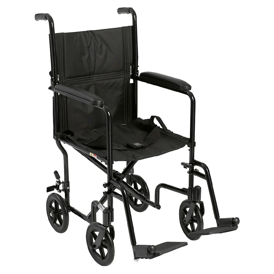 Drive Medical Medical Dash Lightweight Transport Wheelchair Black Walgreens