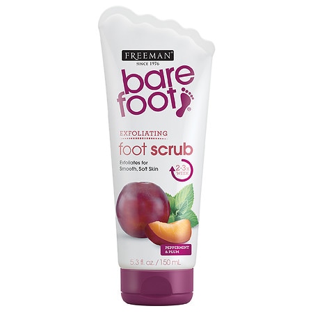 Freeman Bare Foot Creamy Pumice Foot Scrub Invigorating Peppermint & Plum - 5.3 oz.