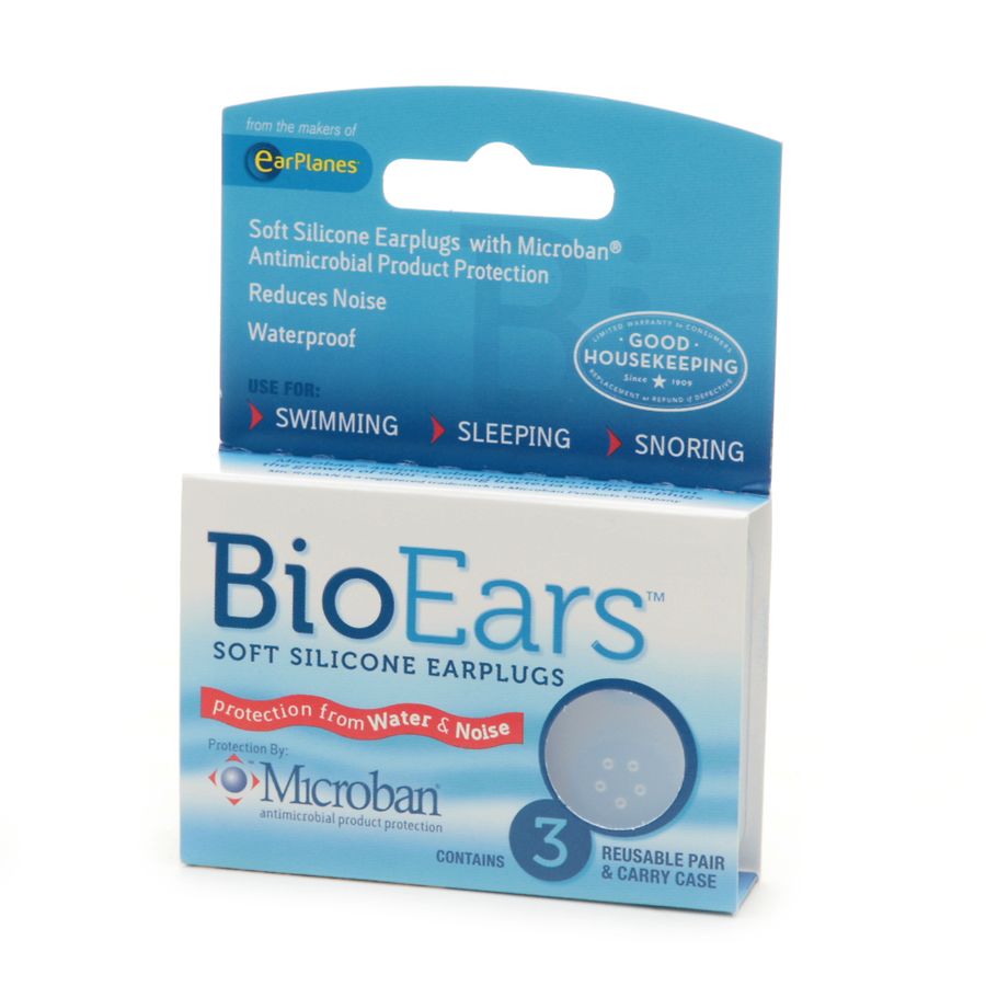 Bioears Soft Silocone Ear Plugs 3Pairs New 