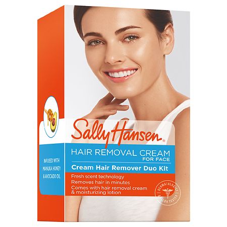 Sally Hansen Creme Hair Remover Kit for Face  2.5 Oz.