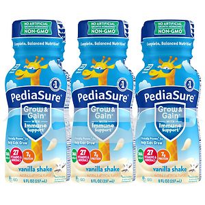 PediaSure Nutrition Drink Vanilla Shake,8 fl oz bottles