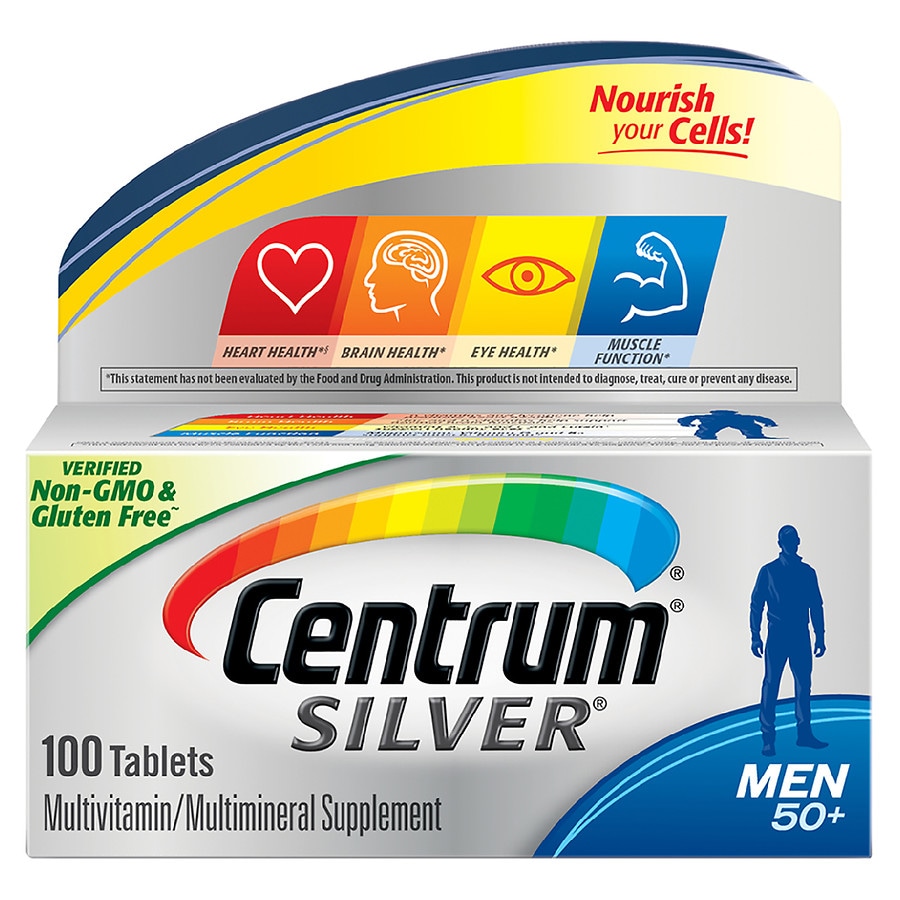 Centrum Silver Men 50+ Multivitamin/Multimineral Supplement Tablets