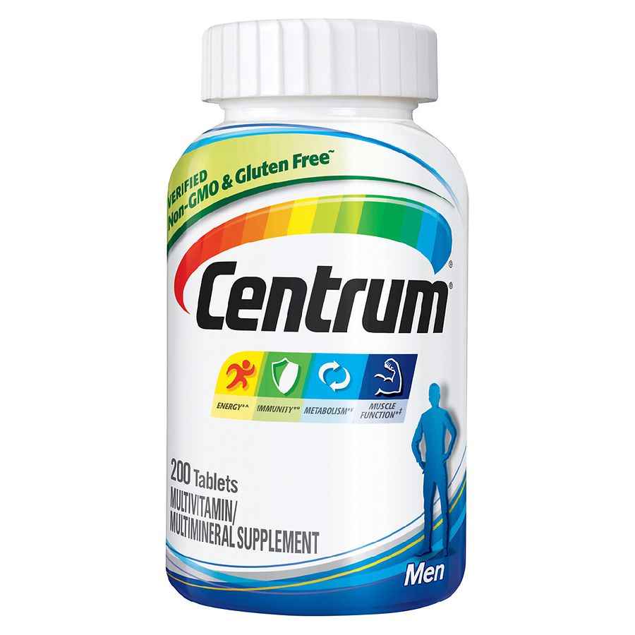 Centrum Men, Complete Multivitamin/Multimineral Supplement Tablet ...