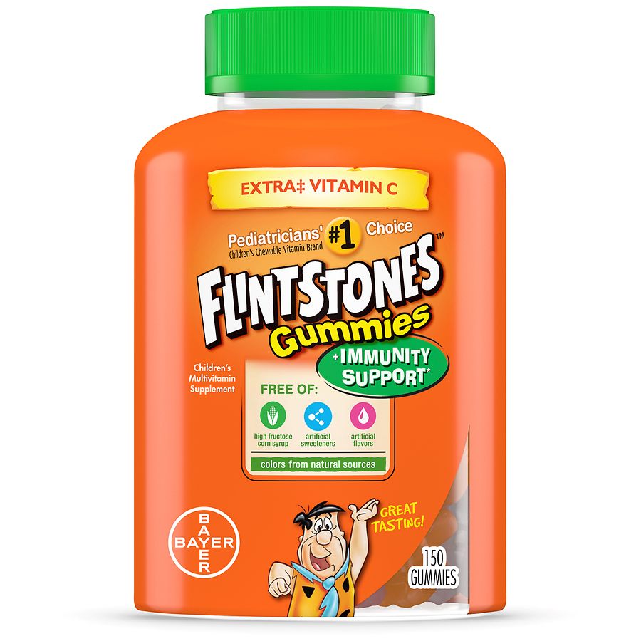 Flintstones Children S Gummies Immunity Support With Extra Vitamin C Walgreens