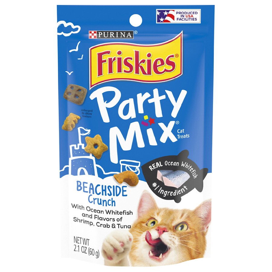 Friskies Party Mix Cat Treats Beachside Crunch