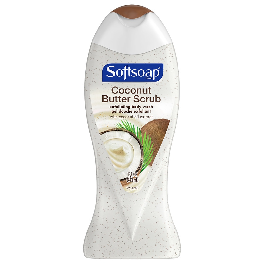 Softsoap Exfoliating Body Wash Coconut 