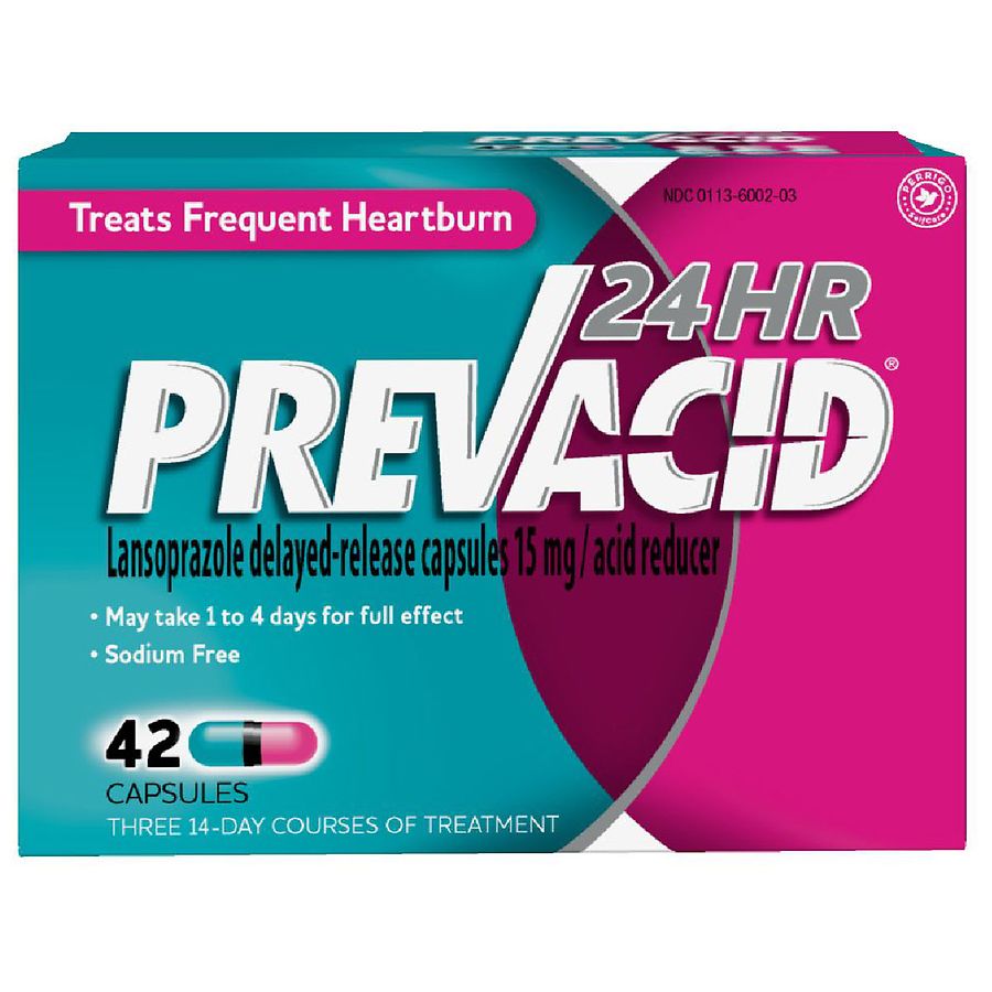  Prevacid 24HR Proton Pump Inhibitor for Heartburn Relief 