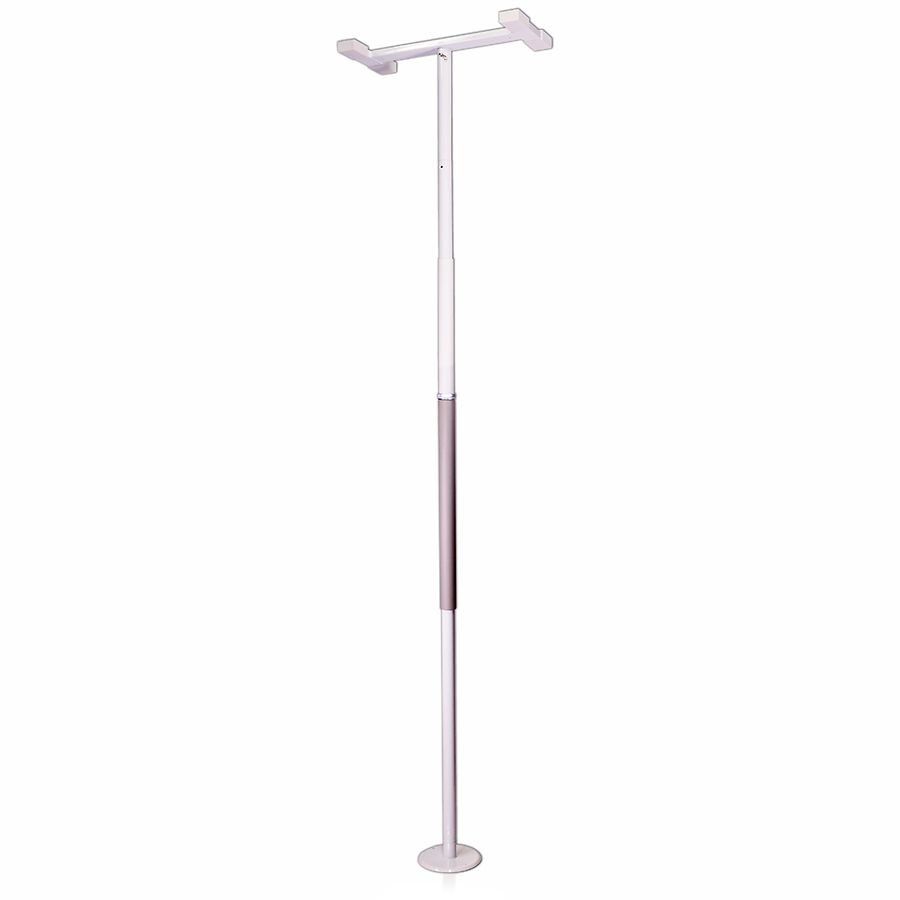 Photo 1 of **MINOR DAMAGE** Stander Security Pole, Floor to Ceiling Transfer Pole, Elderly Grab Bar and Bathroom Rail with Padded Handle, Iceberg White84 x 12 x 7 inches
 
 