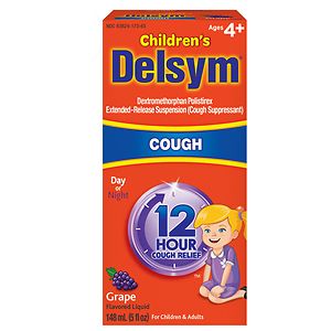 Delsym Children's Cough Suppressant, 12 Hour Grape Flavored Liquid