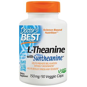 Doctor's Best Suntheanine L-Theanine, 150mg, Veggie Caps