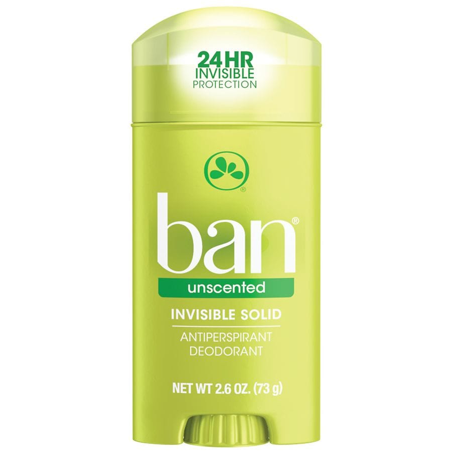 Ban Invisible Solid, Antiperspirant & Deodorant Unscented Walgreens