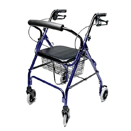 Lumex Walkabout Lite 4 Wheel Rollator Blue