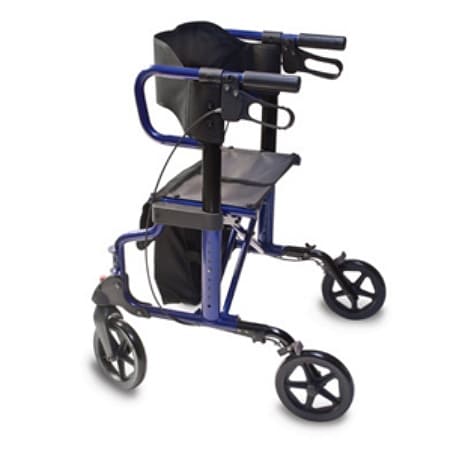 Lumex Combination Rollator and Transport Chair Blue