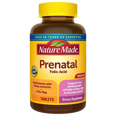 prenatal vitamin side dietary supplement mineral walgreens meijer