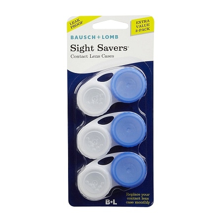 Bausch + Lomb Sight Savers Contact Lens Cases - 3 ea