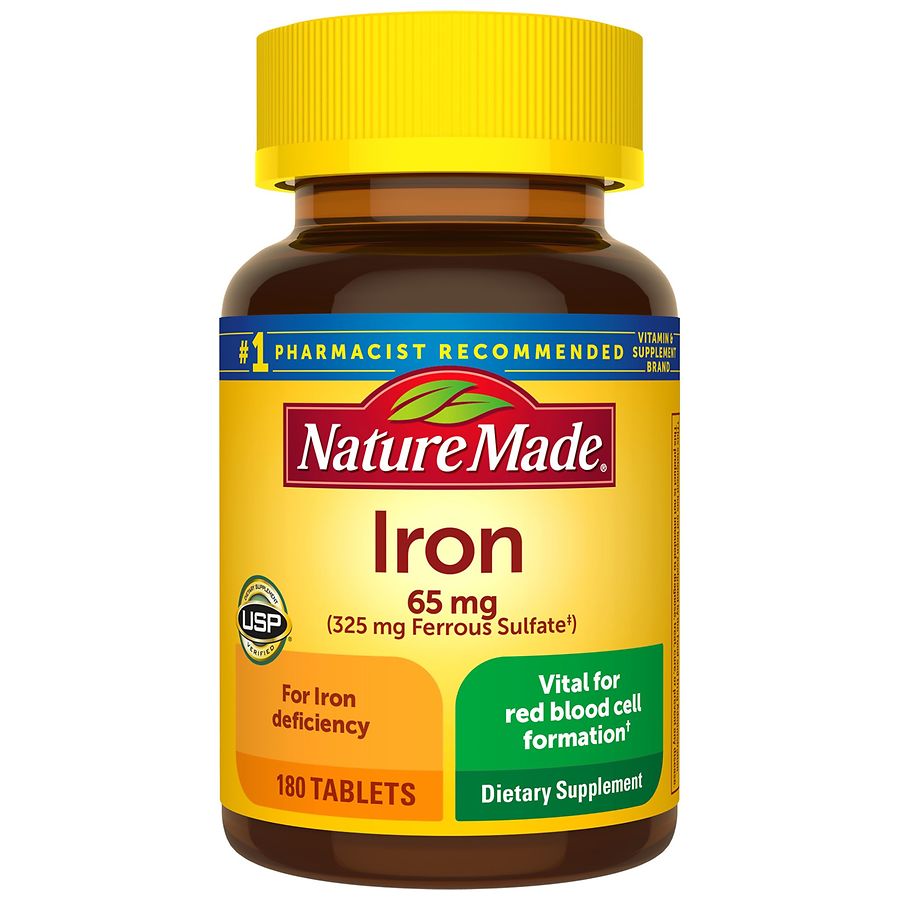 Nature Made Iron 65 mg Dietary Supplement Tablets | Walgreens