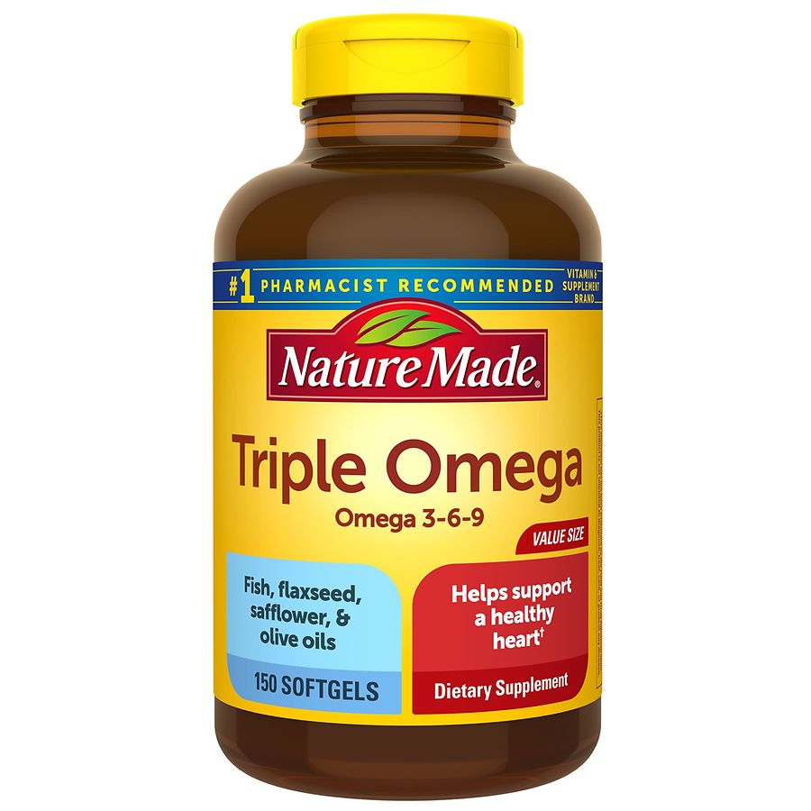 Arrangement ik heb dorst Waarschijnlijk Nature Made Triple Omega 3-6-9 Softgels | Walgreens