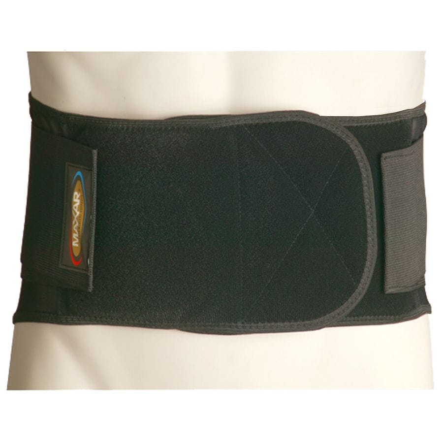 Maxar Work Belt Industrial Lumbar-Sacral Support Economy Black, Black