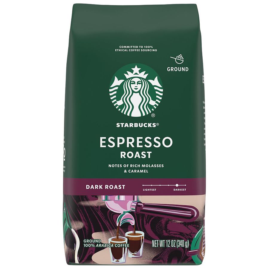  Starbucks Dark Roast,  Espresso, Ground 