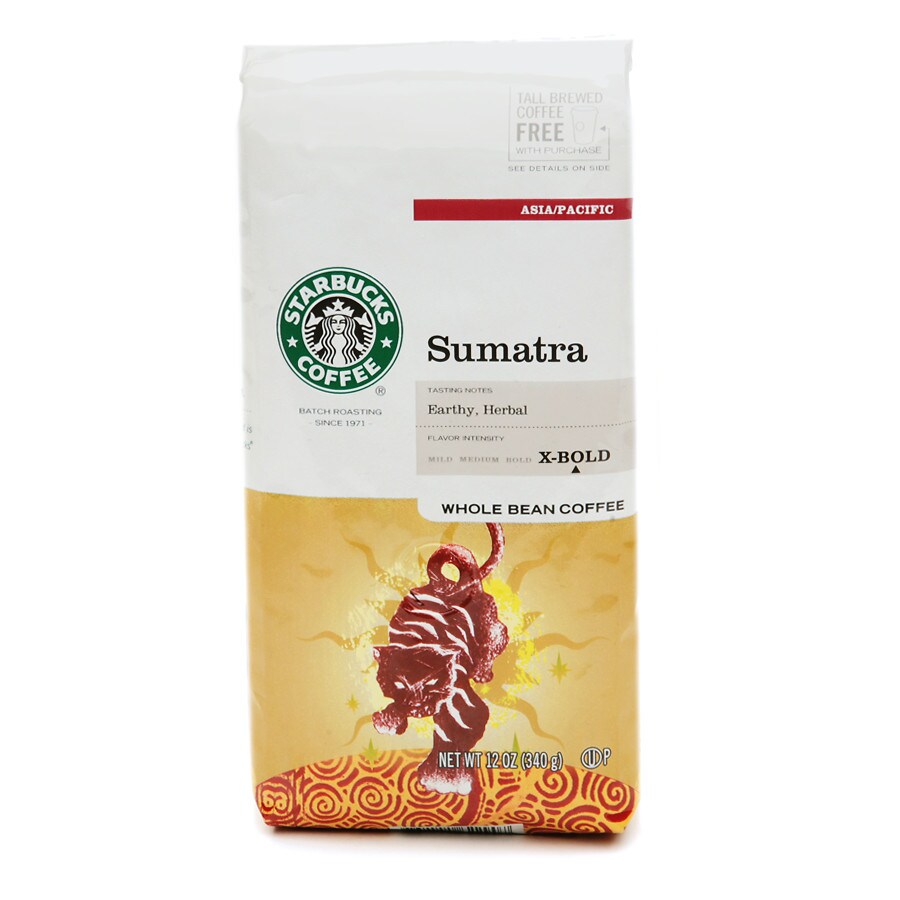  Starbucks Dark Roast, Sumatra Blend, Whole Bean 