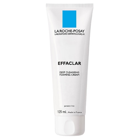 La Roche-Posay Effaclar Deep Cleansing Foaming Cream Face Wash for Oily Skin - 4.2 oz.