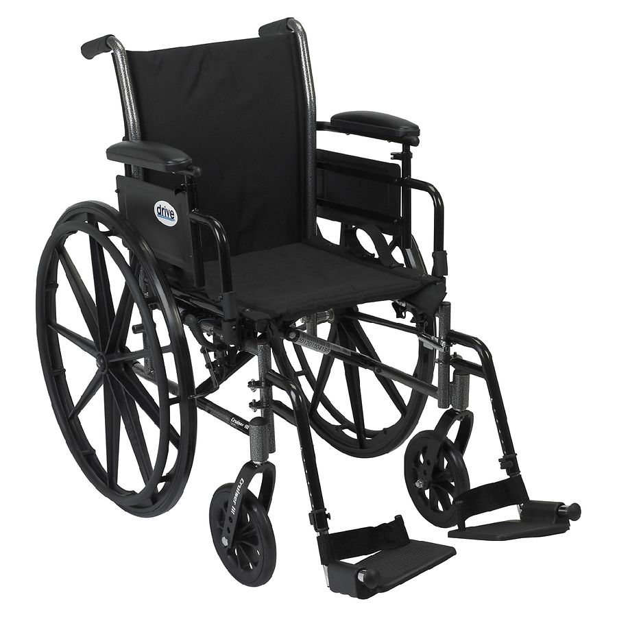 Drive Medical Cruiser Iii Lightweight Wheelchair W Flipback