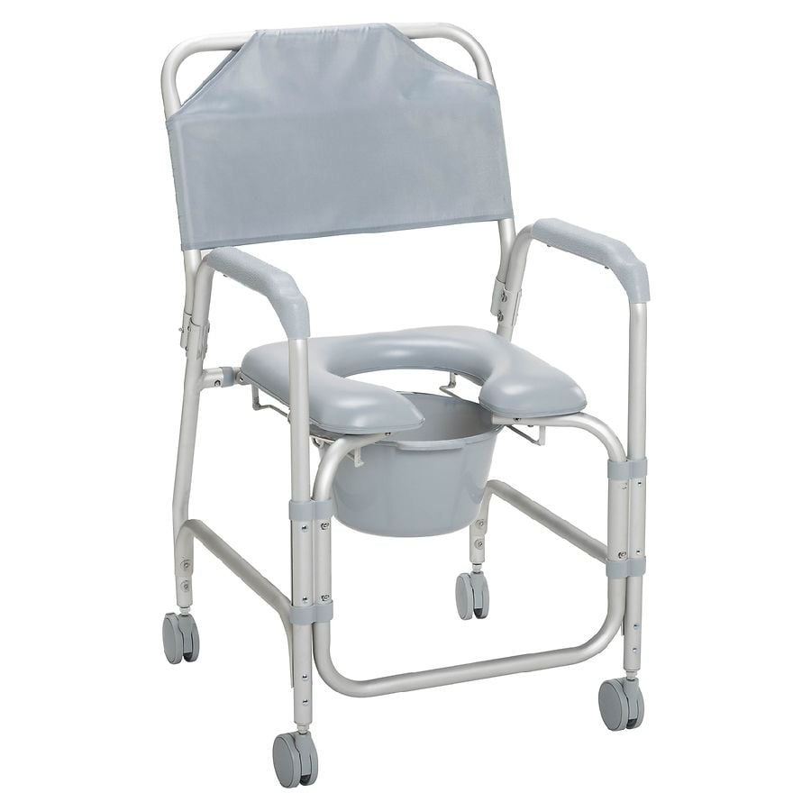 Drive Medical Lightweight Portable Shower Commode Chair With