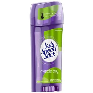 Lady Speed Stick by Mennen Invisible Dry Antiperspirant & Deodorant Solid Powder Fresh