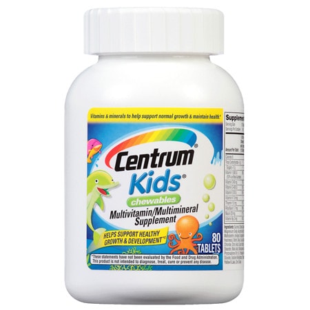 UPC 300054237200 product image for Centrum Kids Kid, Chewables Complete Multivitamin/Multimineral Supplement Tablet | upcitemdb.com