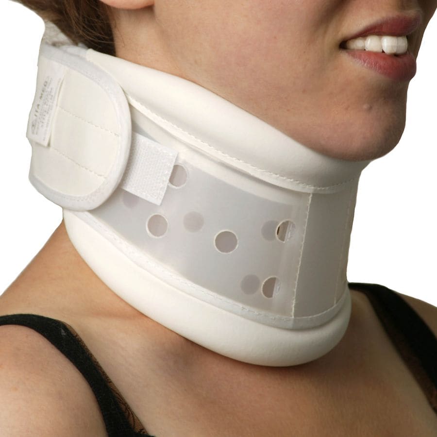 ITA-MED Rigid Plastic Cervical Collar White, White