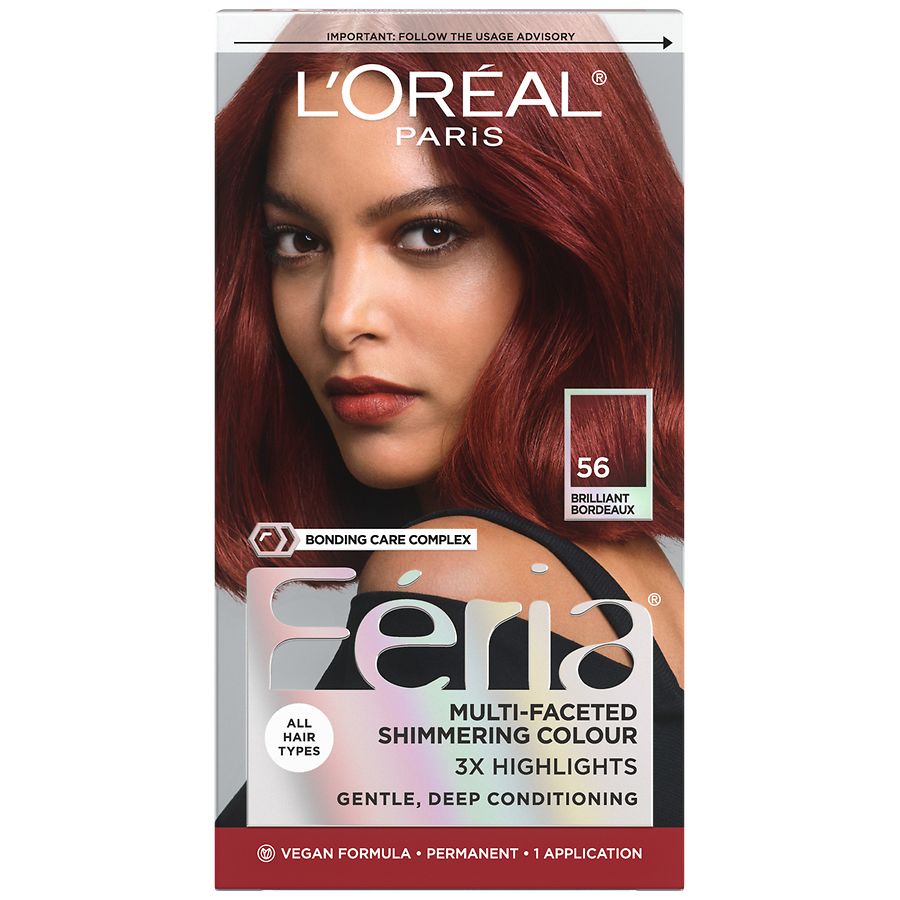 LOreal Paris Feria Permanent HaircolorAuburn Brown 56 Walgreens