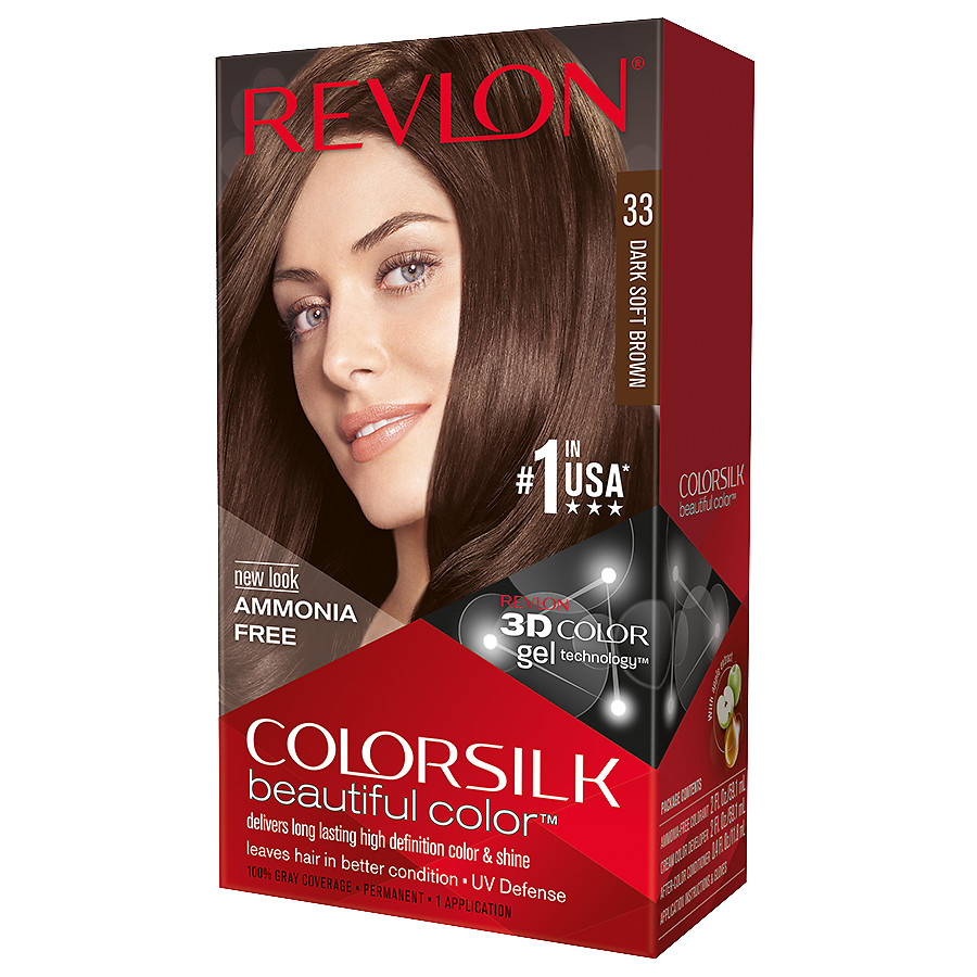 Revlon Colorsilk Beautiful Color, 33 Dark Soft Brown