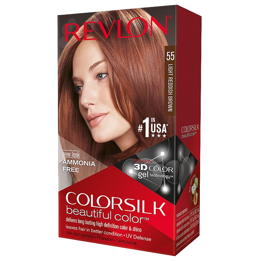 Revlon Colorsilk Beautiful Color 55 Light Reddish Brown Walgreens