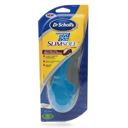 Dr. Scholl's Massaging Gel Slimsole Men's Insoles Men's Sizes 8-13