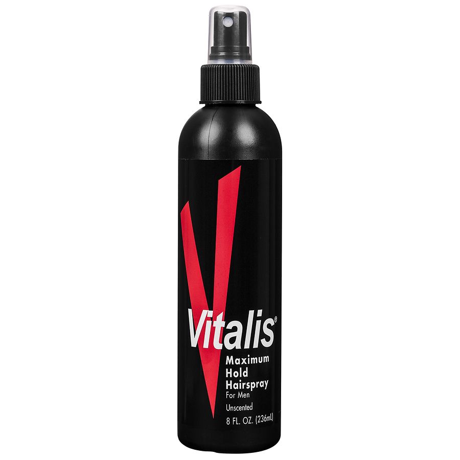 Vitalis Maximum Hold Hairspray for Men Unscented Unscented