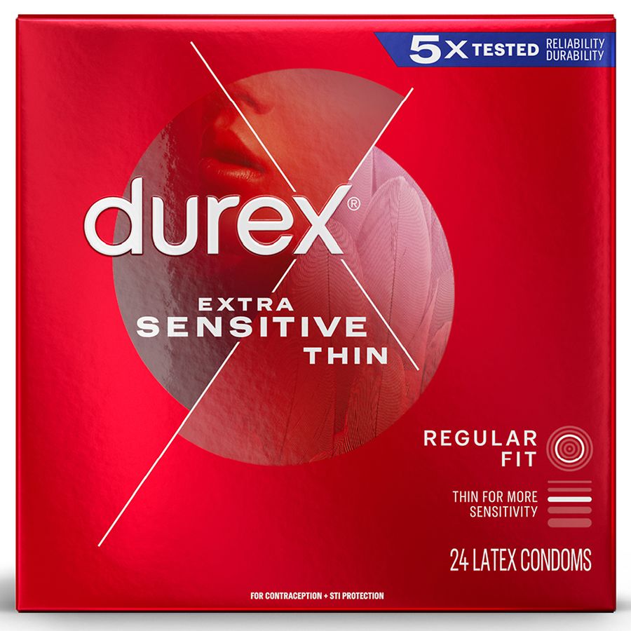 Durex Extra Sensitive Ultra Thin Condoms with Extra Lube Walgreens