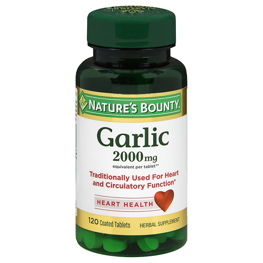 nature's bounty odor-free garlic 2000mg, tablets