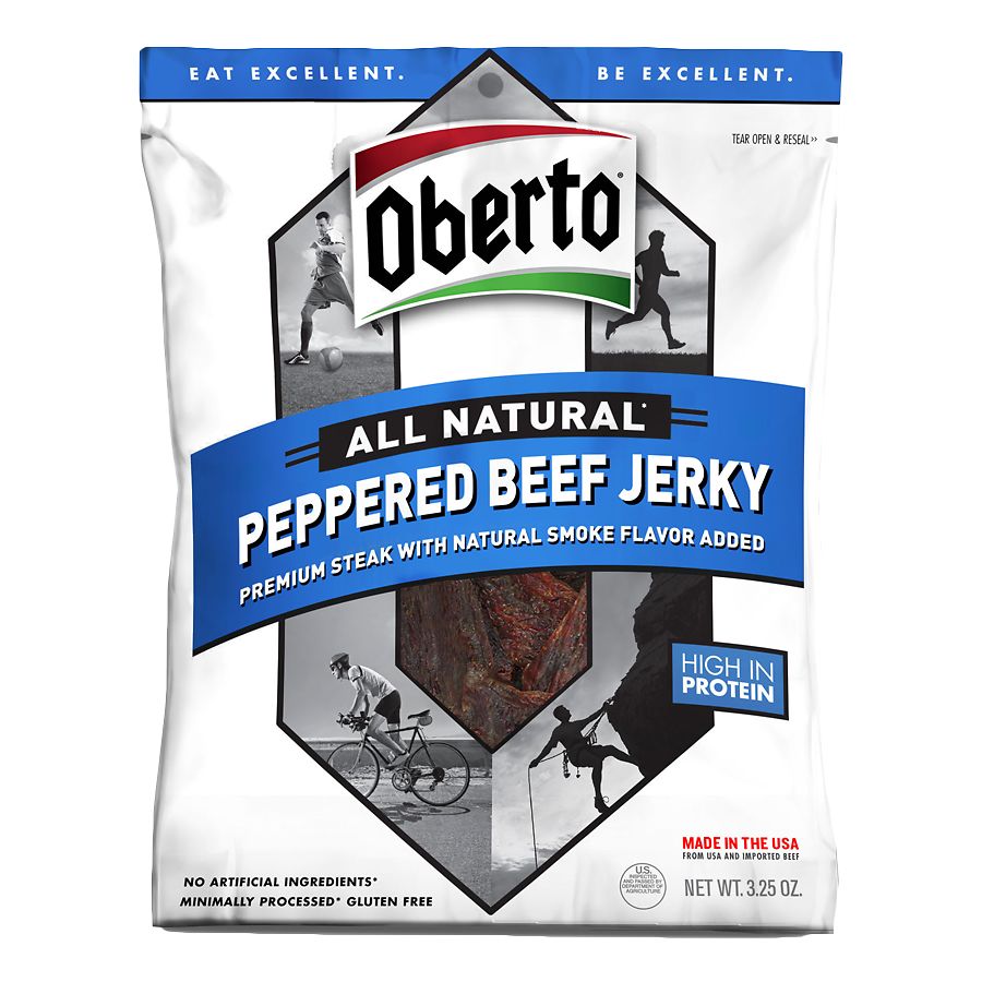 Oberto All Natural Beef Jerky Peppered