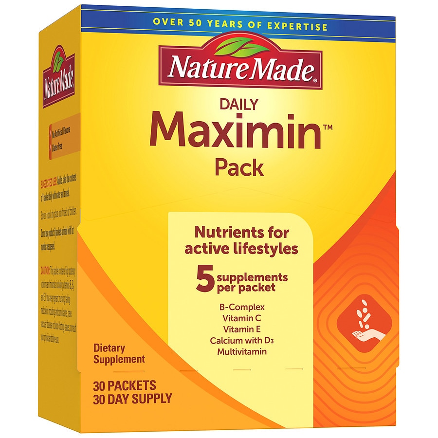 Nature Made Maximin Pack Dietary Supplement Walgreens