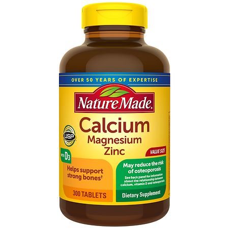 Nature Made Calcium Magnesium Oxide Zinc with Vitamin D3 Tablets - 300.0 ea